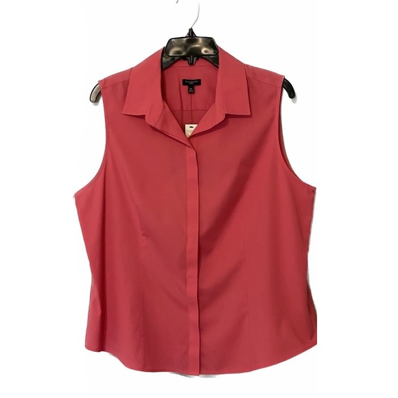 Talbots Petites Button Down sleeveless Top Sz 16P - Picture 1 of 9